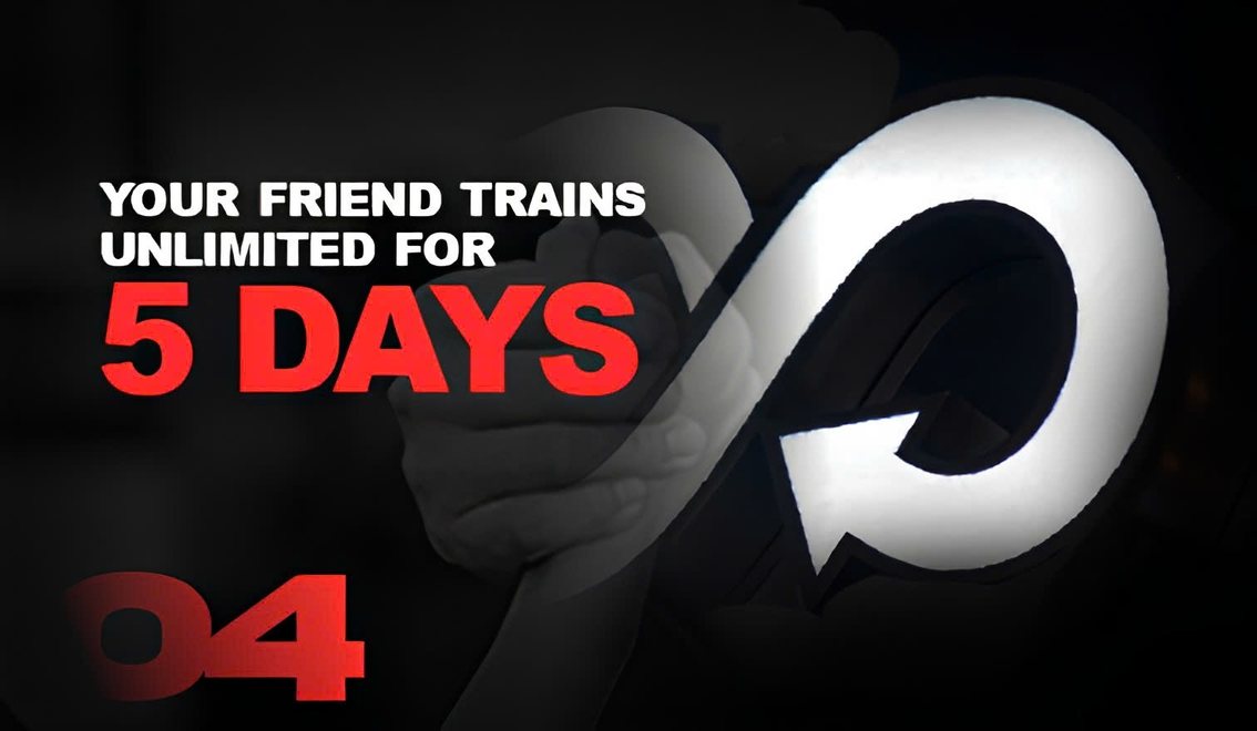 04. Your friend trains Unlimited for 5 days